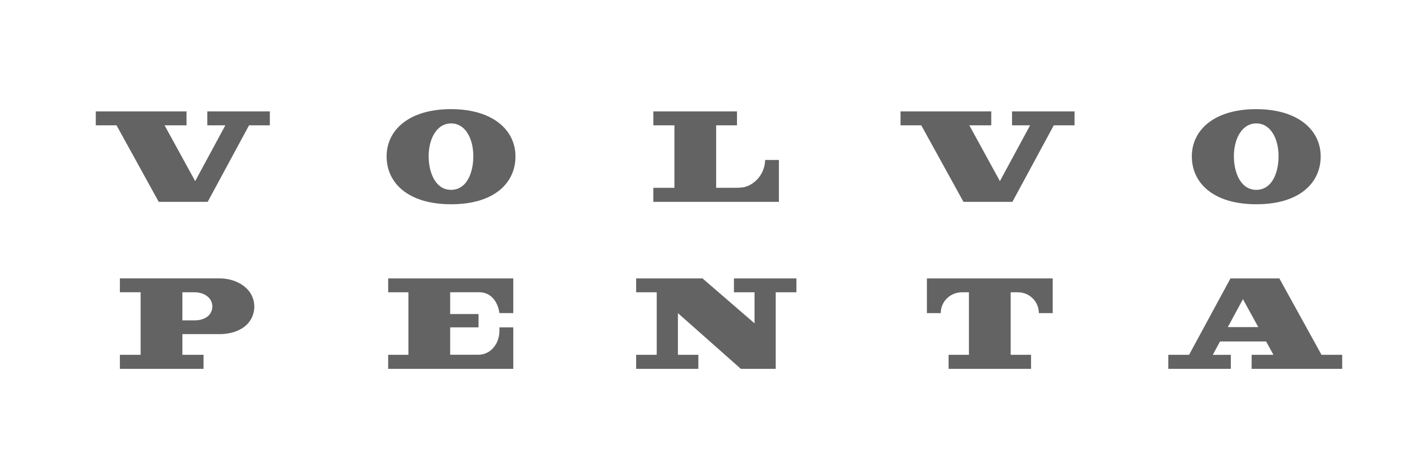 Volvo Penta Stacked Wordmark Svggrey