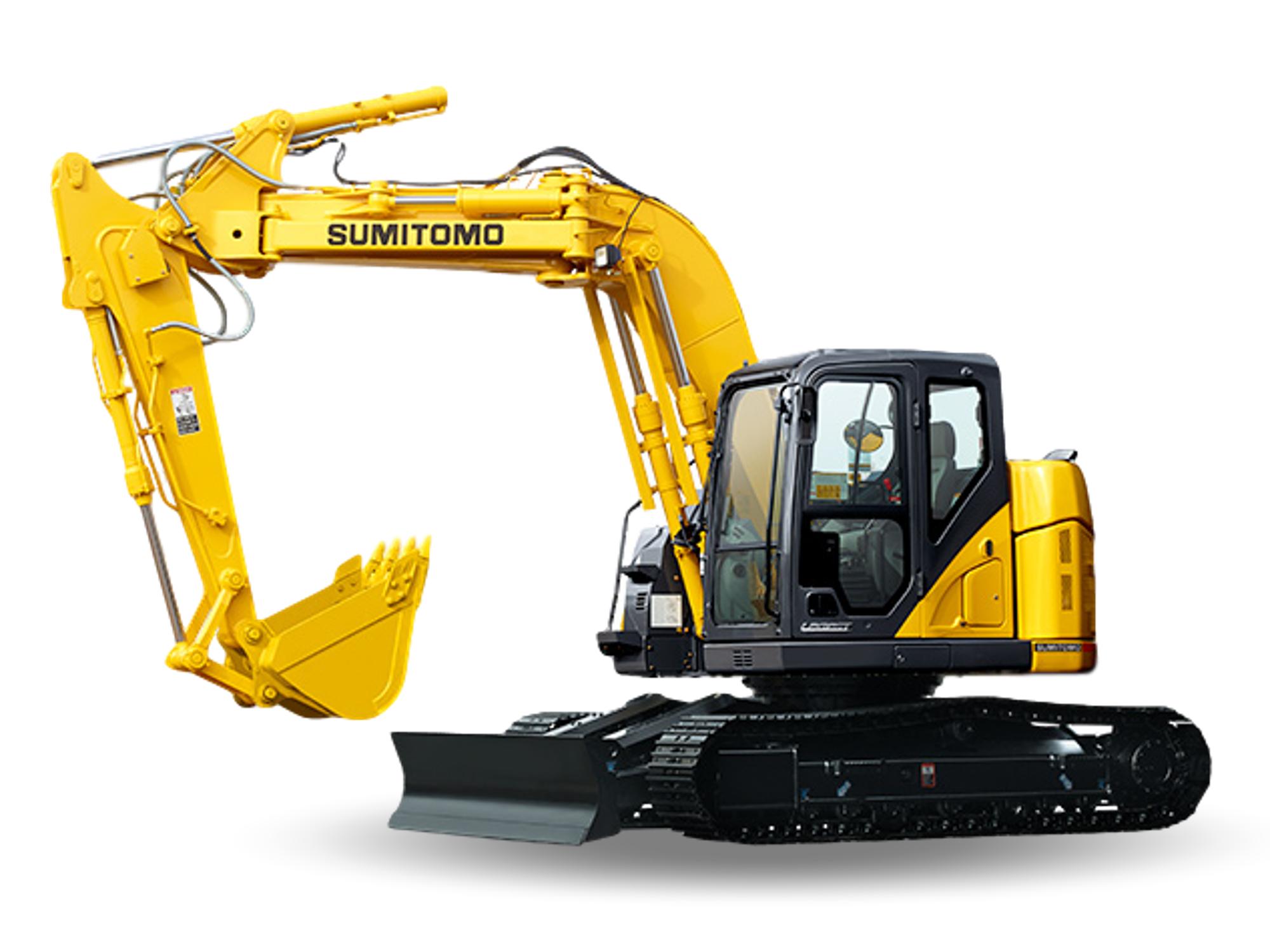 Sumitomo SH145XU-6_ Offset Boom Excavator